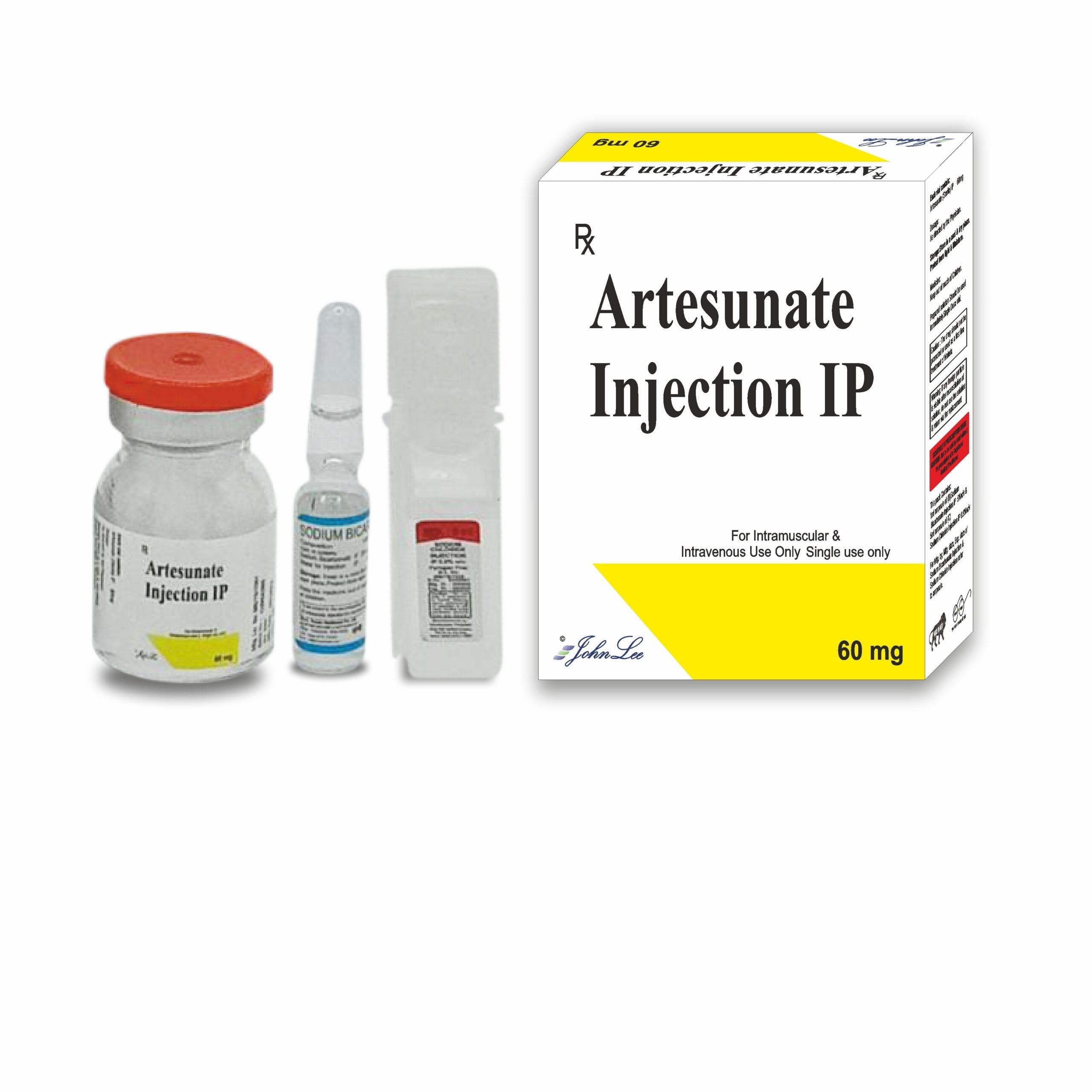 ARTESUNATE 60 mg pdre pr. sol. Inj. + solv/10 ml