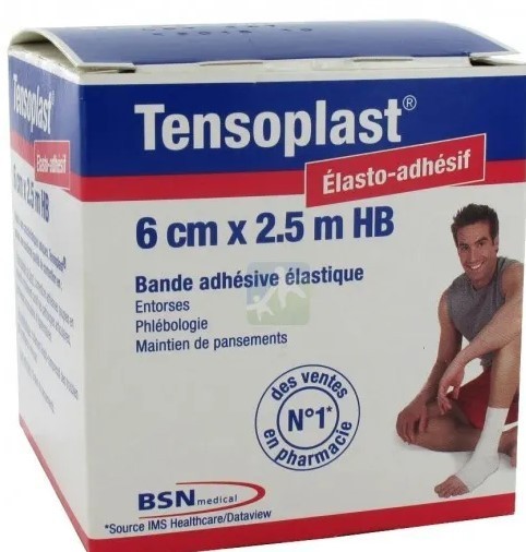 BANDE ADHESIVE ELASTIQUE 6 cm X 2.5 m