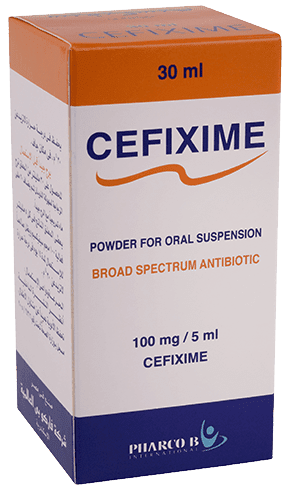 CEFIXIME 100 mg/5ml pdre. pr susp. buv. Fl/60 ml