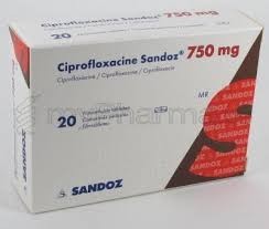 Ciprofloxacine Ubi 750 mg Comprimé